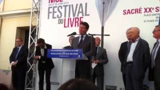 INAUGURATION DU FESTIVAL DU LIVRE A NICE [upl. by Lock]