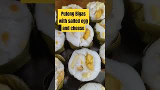 Putong bigas with salted egg and cheesekakanin [upl. by Chrisse]