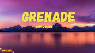 Bruno Mars  Grenade Lyrics [upl. by Yrrat271]