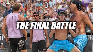 ABSOLUTE INSANE BEACH VOLLEYBALL FINAL  TaCrabb  Sander vs TrCrabb  Bourne AVP Chicago Open [upl. by Uhayile339]