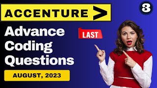 17 Aug Advance Coding  Accenture Assessment test 2023  Accenture coding questions amp answers python [upl. by Lunetta]