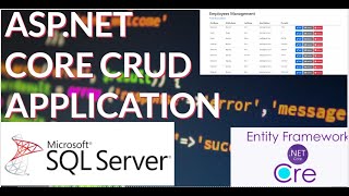 Create ASPNET Core Web Application With SQL Server Database Connection and CRUD Operations [upl. by Suidaht]