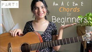 Part1 11 Basic Guitar Chords that every Beginner Guitarist should know  Open Major amp Minor Chords [upl. by Asir157]