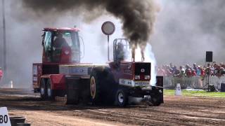 Fiat Super Agri  Fürstenau Fursten Forest Tractor Pulling 2015 [upl. by Aekin]