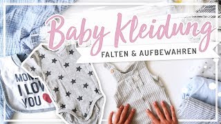 BABY KLEIDUNG falten amp organisieren nach Marie Kondo [upl. by Griffis215]