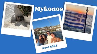 VLOG  MYKONOS AVEC LES COPAINS Plage sauvage visite surprise boat party [upl. by Argella83]