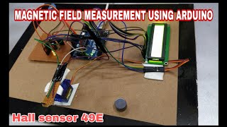 Arduino based magnetic field strength measurement  gauss meter Arduino  hall sensor interfacing [upl. by Sou154]