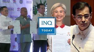 ‘Bato Dela Rosa Bong Go Phillip Salvador’ More politicians file COCs for senator  INQToday [upl. by Warp666]