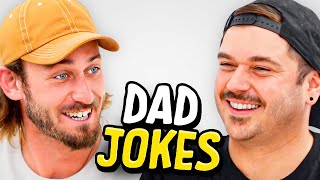 Dad Jokes  Dont laugh Challenge  Matt vs Pat  Raise Your Spirits [upl. by Anaitak307]