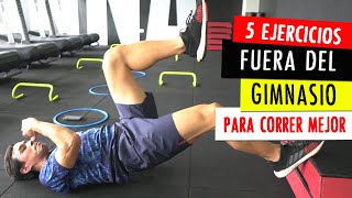 5 EJERCICIOS de FUERZA para CORREDORES en CASA [upl. by Spillar]