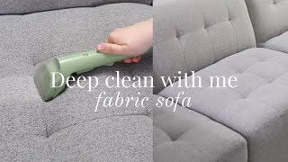 How To Deep Clean Fabric Sofa at Home [upl. by Queri]