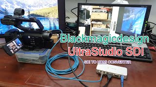 How to use the Blackmagic Design Ultra Studio SDI as a SDI to HDMI converter [upl. by Anirda]