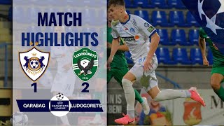 QARABAG 1 2 LUDOGORETS UEFA CHAMPIONS LEAGUE 3RD QUALIFICATION ROUND  06082024 [upl. by Lomaj]