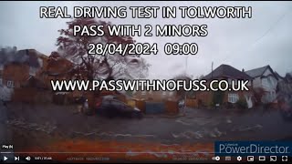 REAL DRIVING TEST ROUTE IN TOLWORTH 7 [upl. by Aciram335]