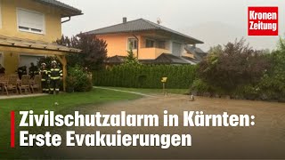 Zivilschutzalarm in Kärnten Erste Evakuierungen  kronetv NEWS [upl. by Soma855]