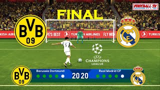 Borussia Dortmund vs Real Madrid  Penalty Shootout  Final Champions League 2024  PES Gameplay [upl. by Laamaj252]