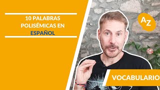 🔟Polysemous Words in Spanish 📚🔟palabras polisémicas en español📚 [upl. by Euqnom]