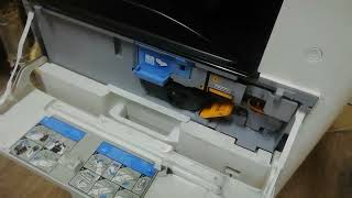 How to change toner cartridge Kyocera Ecosys M4125idn [upl. by Eelahc]