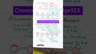 How to draw resonance structures of benzene chemistry [upl. by Ayra]