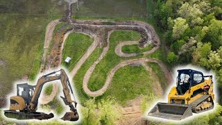 Digging Drainage Ditches for Epic Backyard Motocross Track [upl. by Airlee]