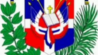 Himno Nacional Dominicano Quisqueyanos valientes alcemos Hermosas entonar estas notas [upl. by Sirrom535]