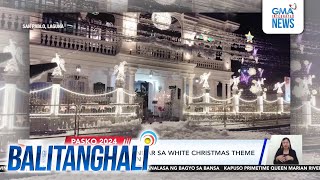 Pekeng snow paandar sa White Christmas theme ng isang mansiyon  Balitanghali [upl. by Lobiv]