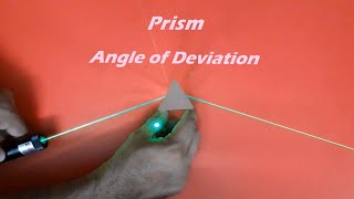 Refraction of light through a glass prism Class 10  Angle of deviation through prism  Vinod Avnesh [upl. by Yseulte]