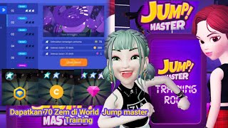 Tutorial dapetin 70 Zem gratis di Jump master Training zepeto [upl. by Drhcir645]