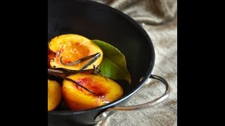 EASY COOKING  Caramelized Peach Dessert [upl. by Aliel720]