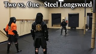 Two vs One Steel Longsword  Sparring Showcase [upl. by Deanne]