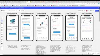 BRT App Wireframe with Miro [upl. by Atnahsal271]