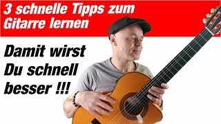 3 schnelle Tipps zum Gitarre üben 🎸 [upl. by Sibel98]