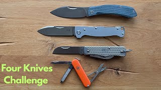 Four Knives Challenge  VA für Wald Wolf Knives amp EDC und HolgerPresents [upl. by Ennaehr]