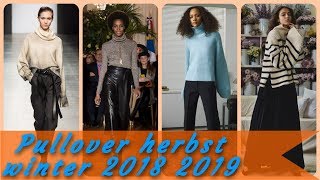 Trendige modischer damenpullover herbst winter 2018 2019 [upl. by Aynnek859]