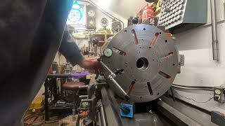 Axelson Lathe face plate donation to channel [upl. by Etep]