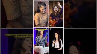 Who S Your Fav🤭😂Akshita Dwivedi 🆚️ Daizy aizy 🆚️ Vishaka jaatni 🆚️ Simpal kharel Funny shorts [upl. by Alberto468]