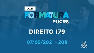 Formaturas 20211 Direito 179 [upl. by Grounds]