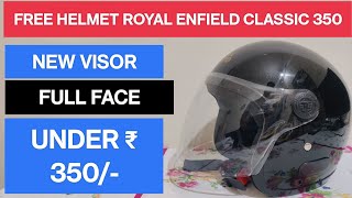 Good Quality 🤩 Full Face Visor for Royal Enfield half face Helmet  350 video [upl. by Filippo]