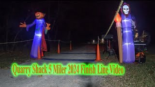 Quarry Shack 5 Miler Finishline Video 2024 Halloween race finish [upl. by Areivax]