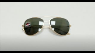 Vuarnet Sunglasses ModelVL1611 Color0001 GoldGrayGreen Lenses [upl. by Feld]