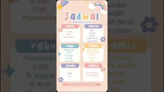 jadual pelajaran [upl. by Anelrahc]