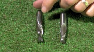 Comparison of upcutting and downcutting spiral router bits [upl. by Bannon]