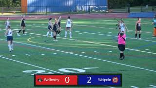 Walpole Varsity Field Hockey vs Wellesley [upl. by Oirretno]