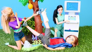 Barbie videoları Olamaaaaz Barbie ve Ken sakatlandı  en sevimli bölümler Barbie oyunları [upl. by Rheta882]