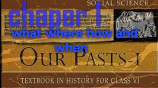 history india books ncert upsc class 6 chapter 1  our pasts1 what where how and when [upl. by Andri]