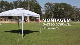 Vídeo Manual  Montagem Gazebo Dobrável 3x3 m Bel [upl. by Akeirahs432]