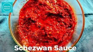 Homemade Schezwan Sauce recipe  Schezwan sauce no onion no garlic recipe  Nilachal Kitchen [upl. by Nawek]