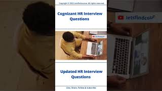 Updated Cognizant HR Interview Questions cognizant shorts [upl. by Utta]