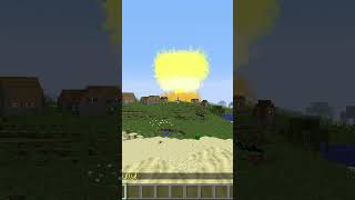 VILLAGE vs NUKE in MINECRAFT [upl. by Shulamith]