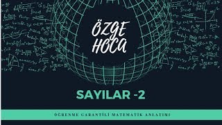 SAYILAR2 SAYILAR GİRİŞ 2 YKS TYT MATAMATİK [upl. by Nanine]